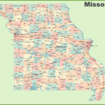 Road Map Of Missouri With Cities