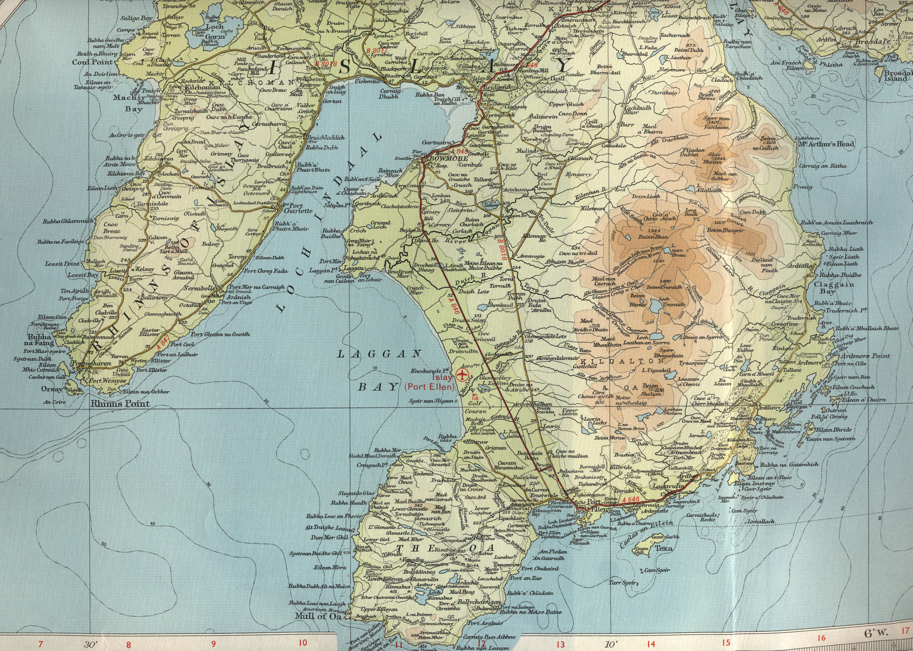 South Islay Map