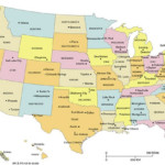State Capital And Major Cities Map Of The USA WhatsAnswer