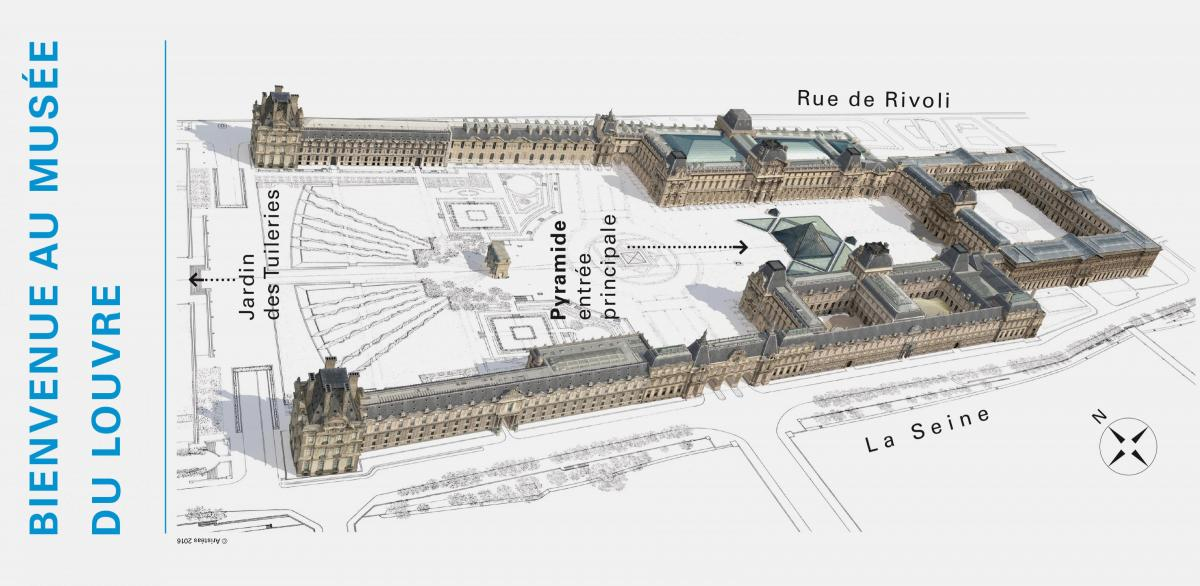 The Louvre Museum Map Map Of The Louvre Museum France 
