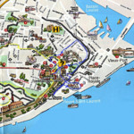 Tourist Map Of Old Quebec City Map Of Old Quebec With