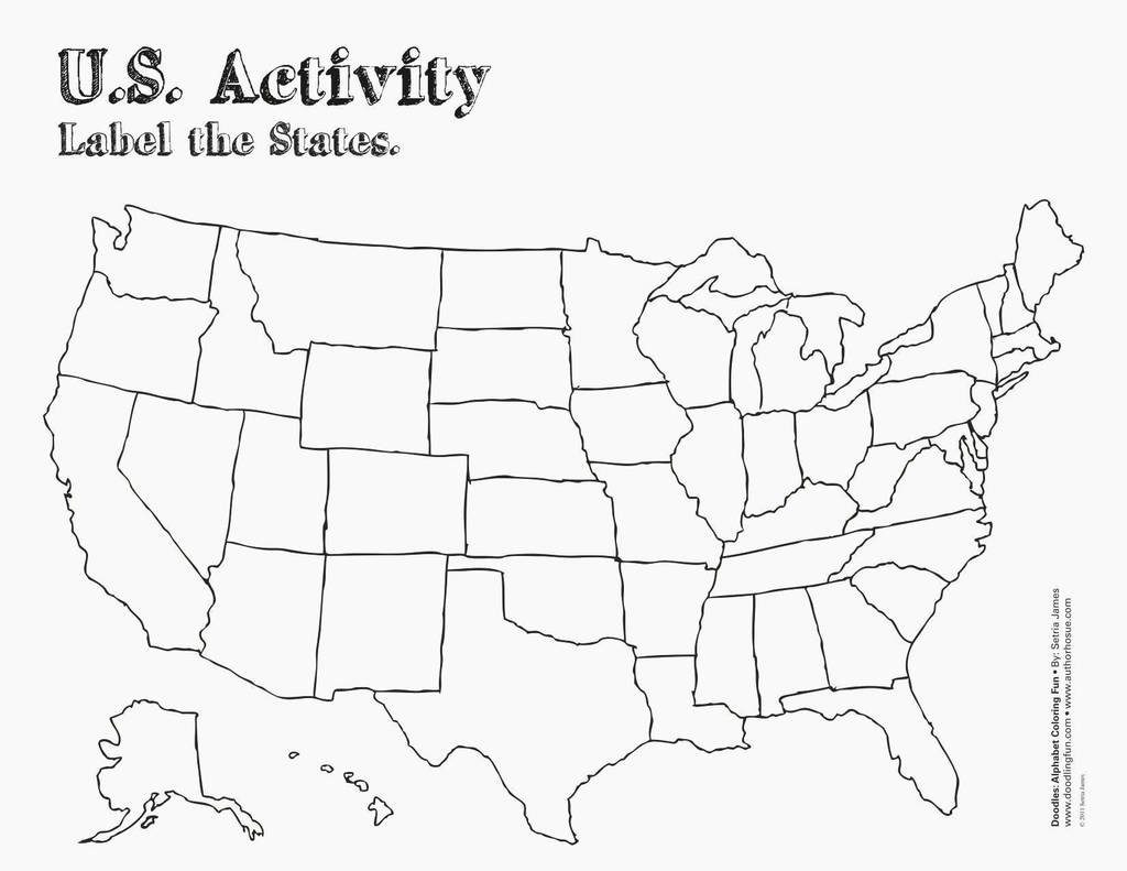 Us 50 States Map Printable Printable US Maps