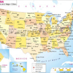 US Map With Major Cities United States Map