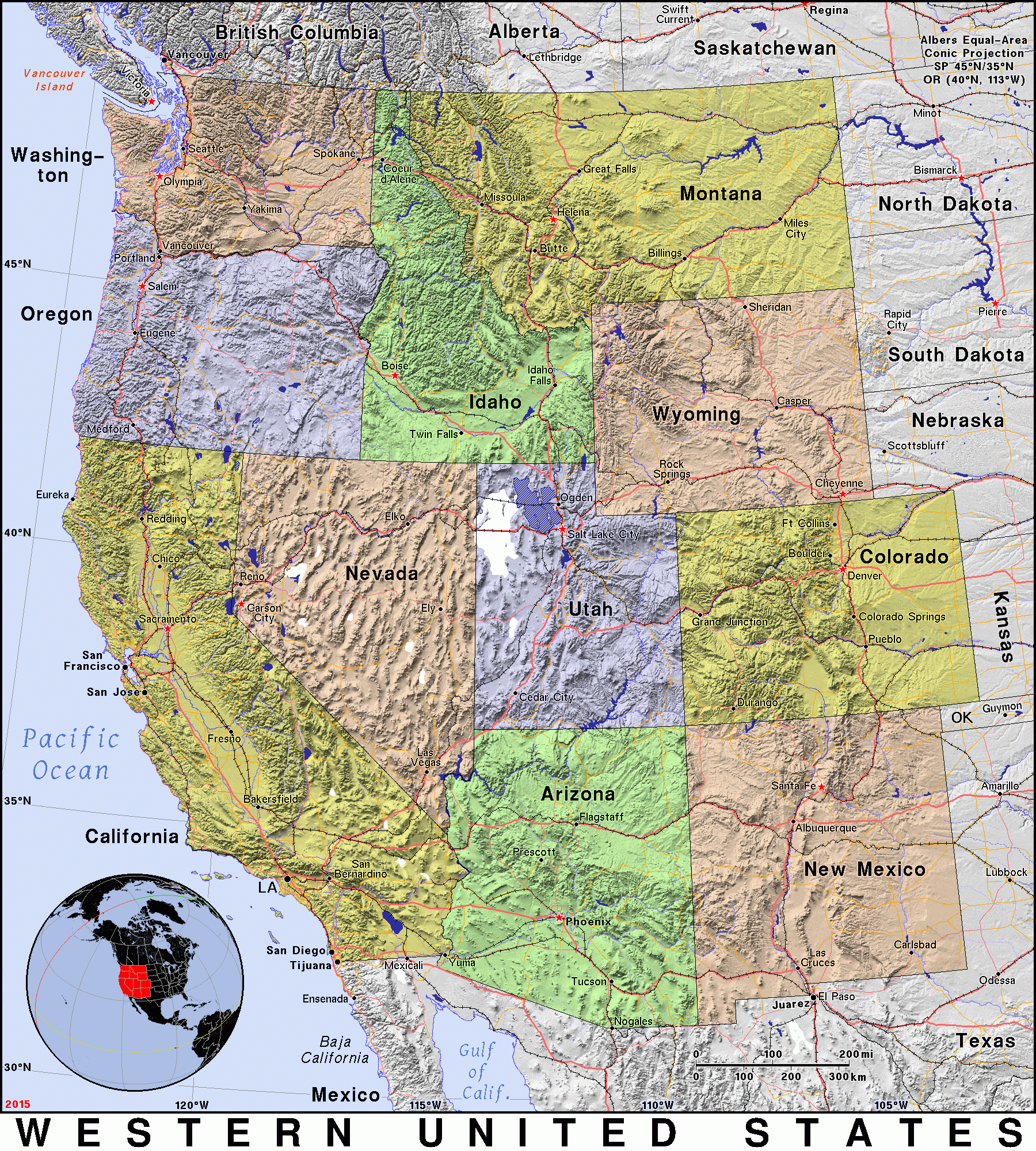 Western United States Map Outdoors International