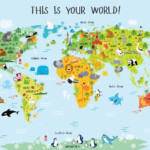 World Map For Kids Instant Download High Resolution By