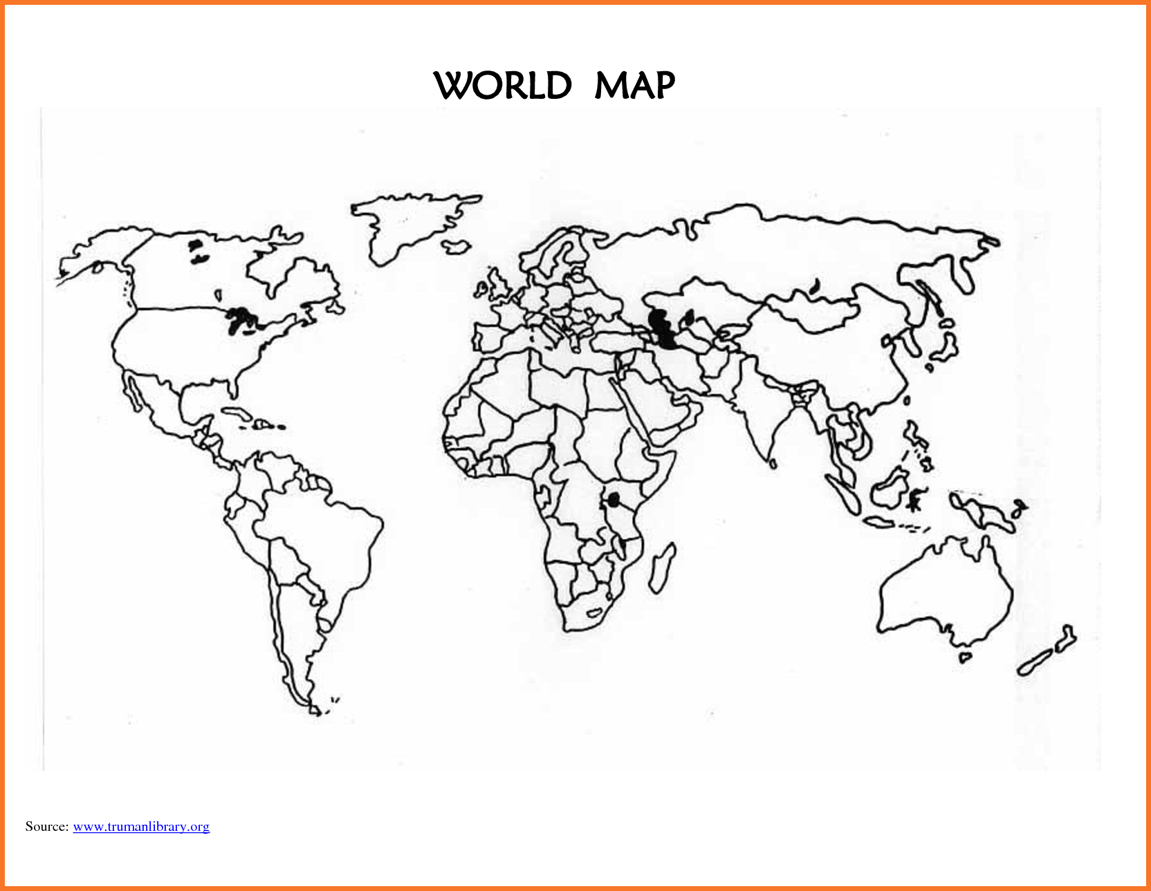 World map template printable blank world map countries 