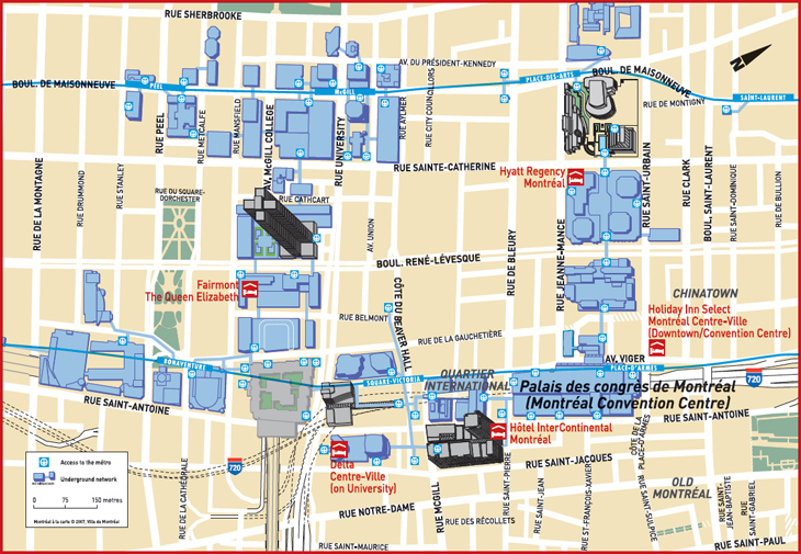 33 Map Of Downtown Montreal Maps Database Source
