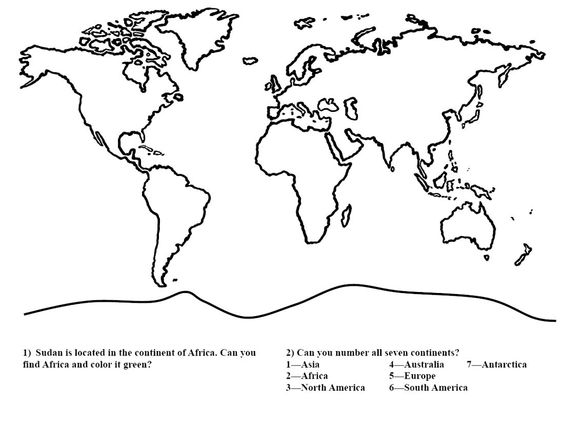 38 Free Printable Blank Continent Maps KittyBabyLove