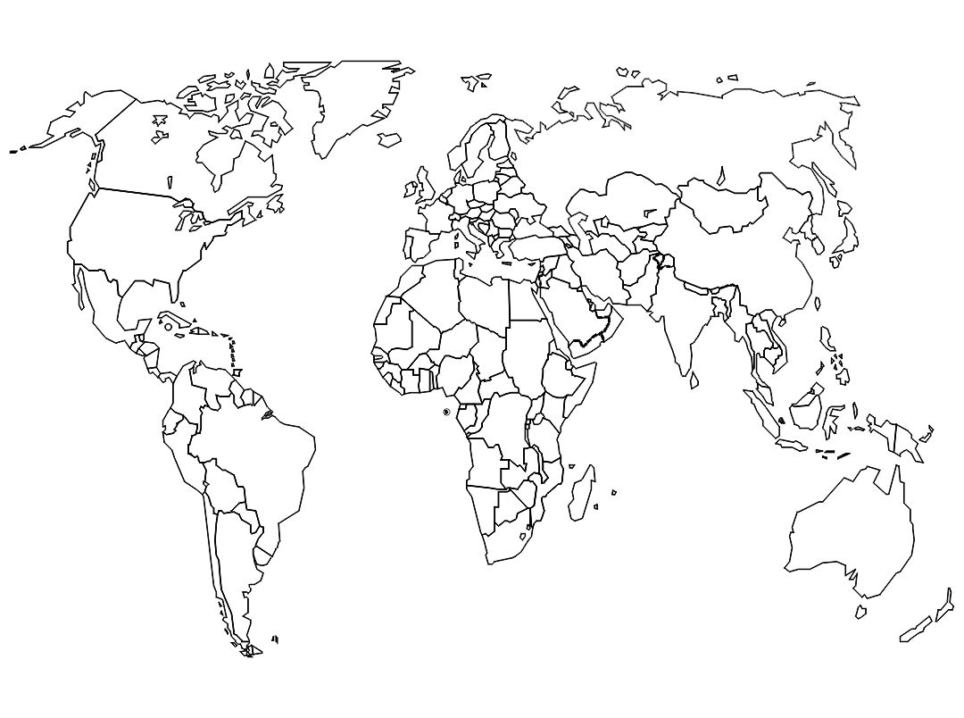 4 Best Large Blank World Maps Printable Printablee 4 Best Large Blank World Maps Printable Printablee