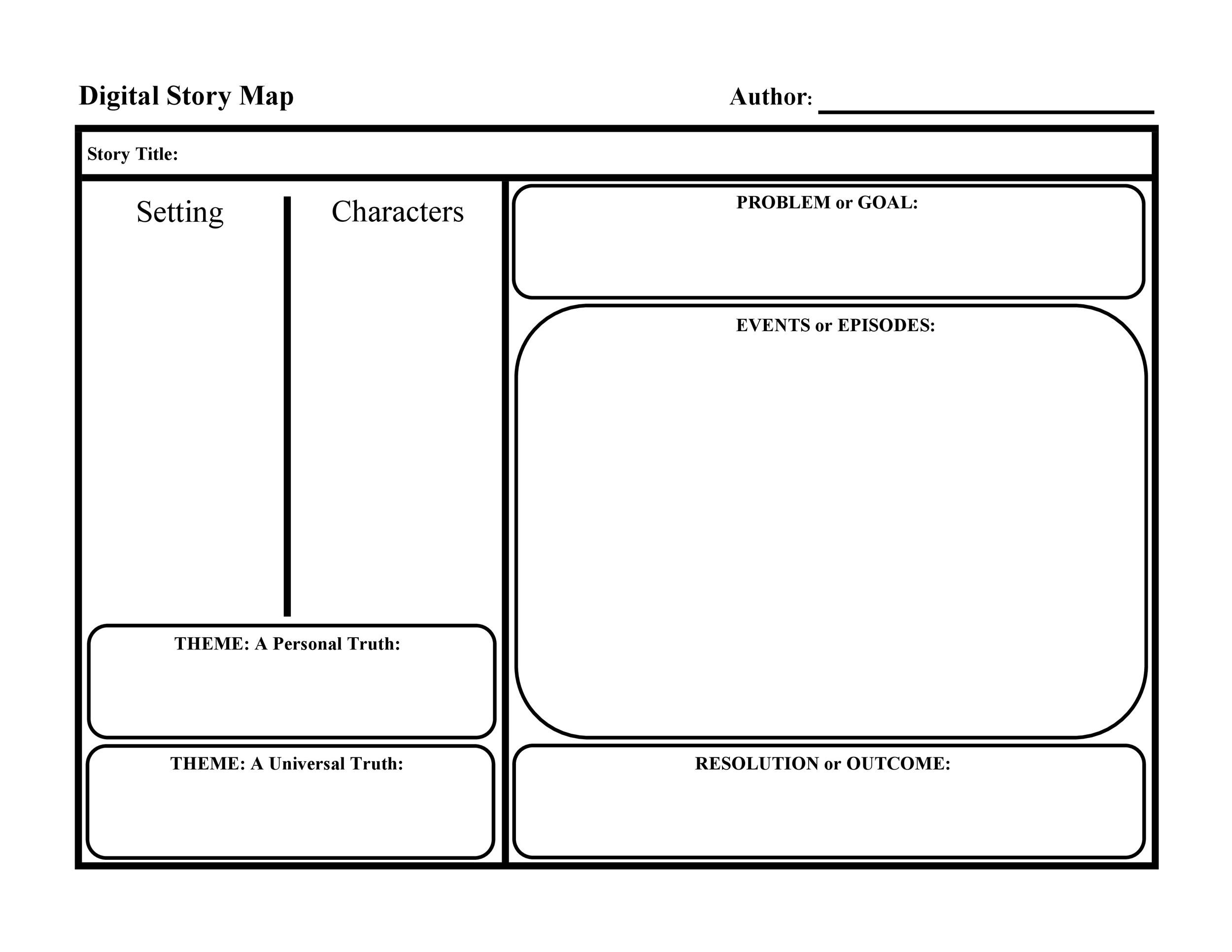 41 Free Printable Story Map Templates PDF Word 