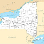 Administrative Map Of New York State New York State