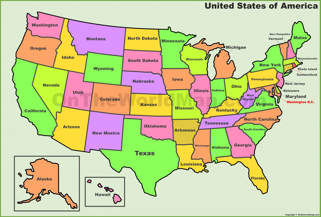 Basic Printable Map Of The United States Printable US Maps