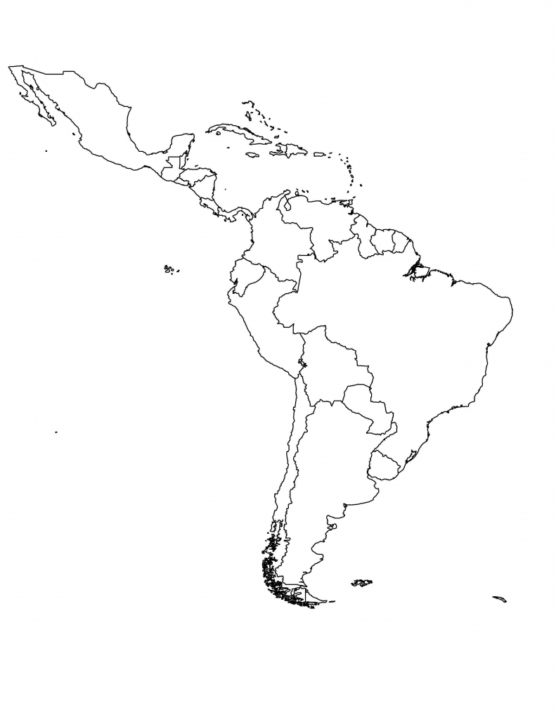 Blank Map Of Latin America Printable Printable Maps