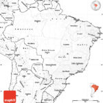 Blank Simple Map Of Brazil