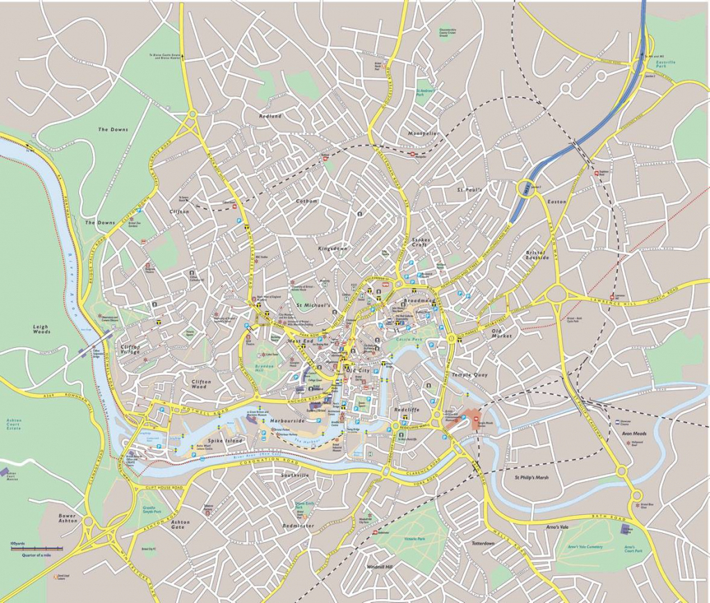 Bristol Maps Guides Bristol Street Map Regarding 