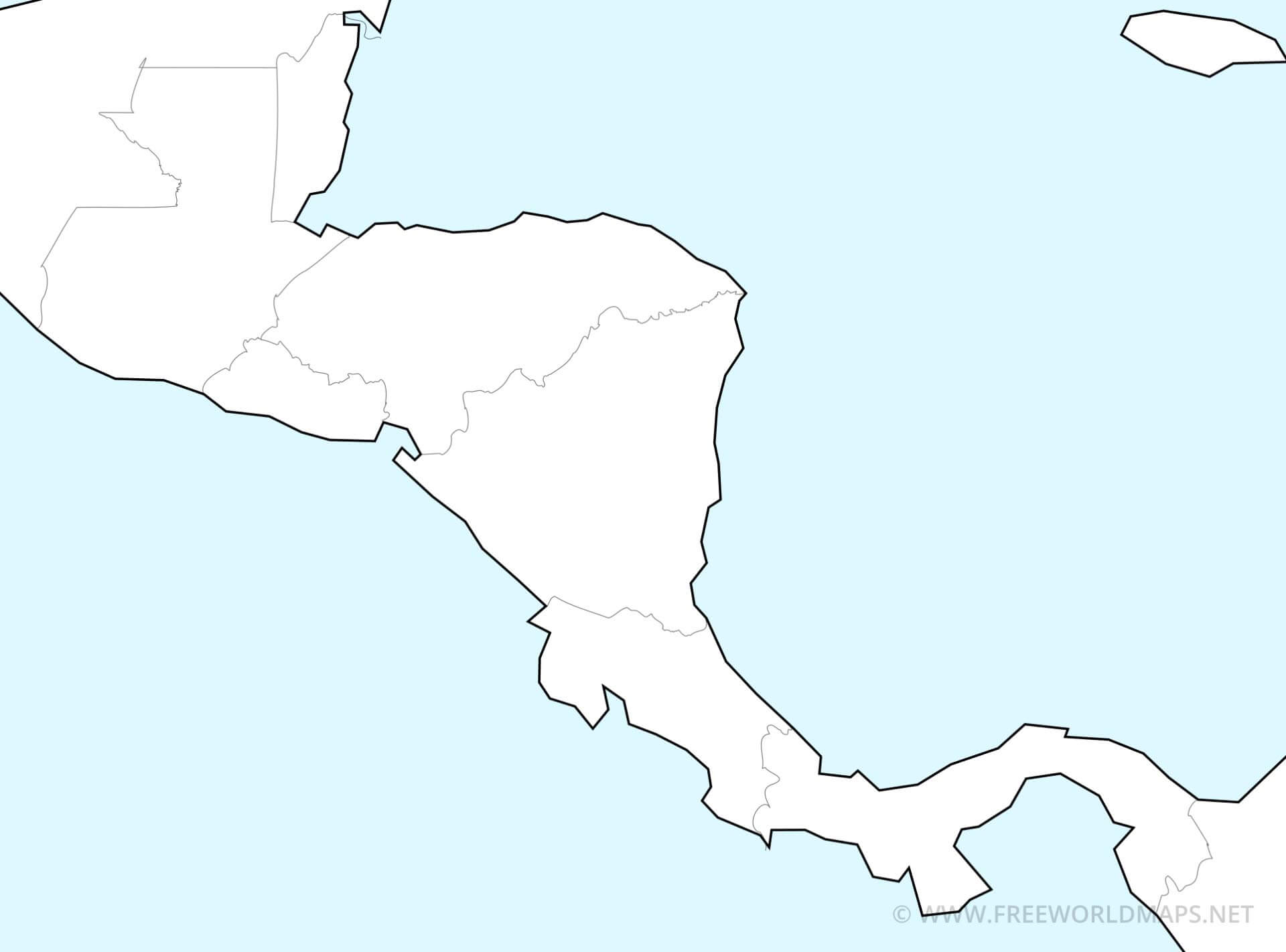 Central America Printable PDF Maps Freeworldmaps