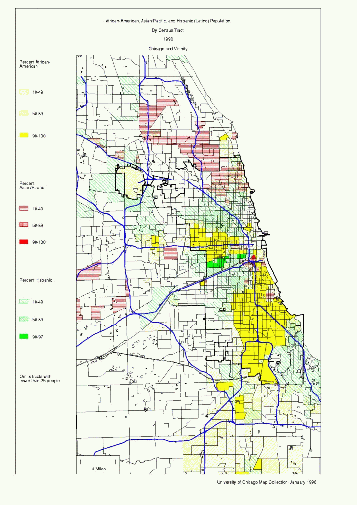 Chicago 1990 Census Maps Printable Map Of Chicago Chicago 1990 Census Maps Printable Map Of Chicago