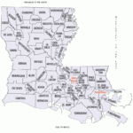 City And Parish Map Of Louisiana Free Printable Maps