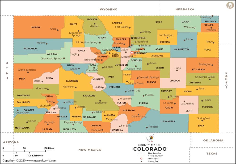 Colorado County Map Colorado Counties Colorado County Map Colorado Counties