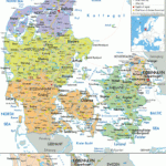 Detailed Political Map Of Denmark Ezilon Maps