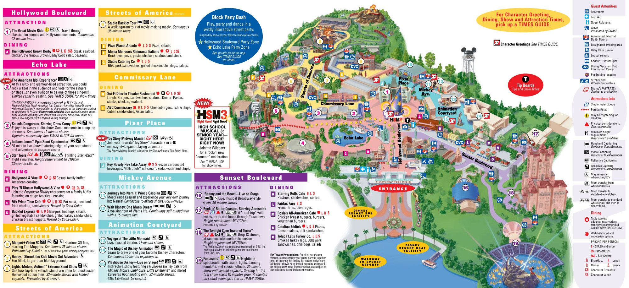 DISNEY HOLLYWOOD STUDIOS MAP Clicking On The Pic Will 