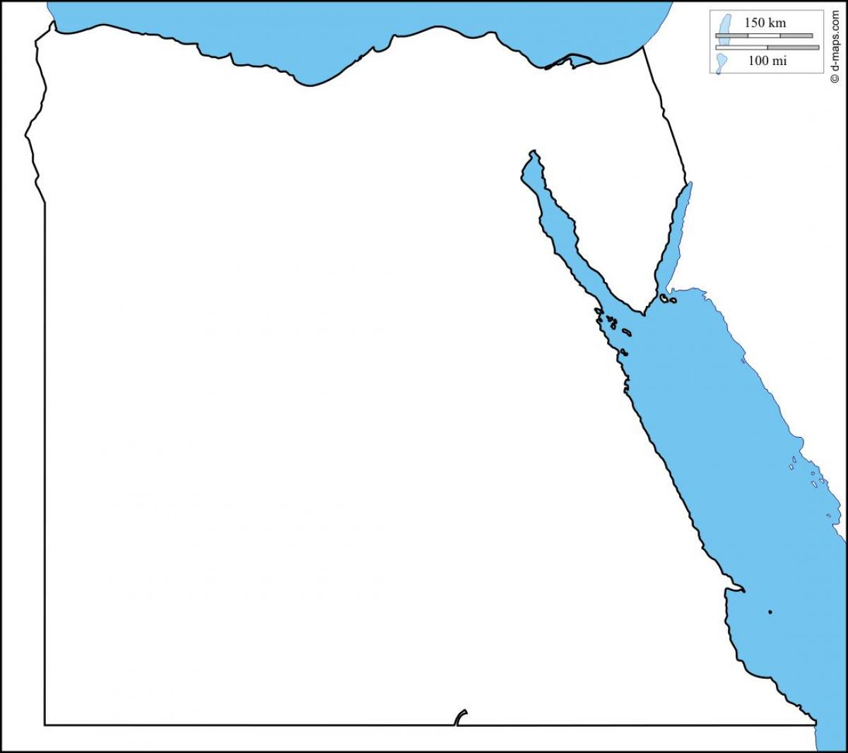 Egypt Map Outline Egypt Outline Map Printable Northern 