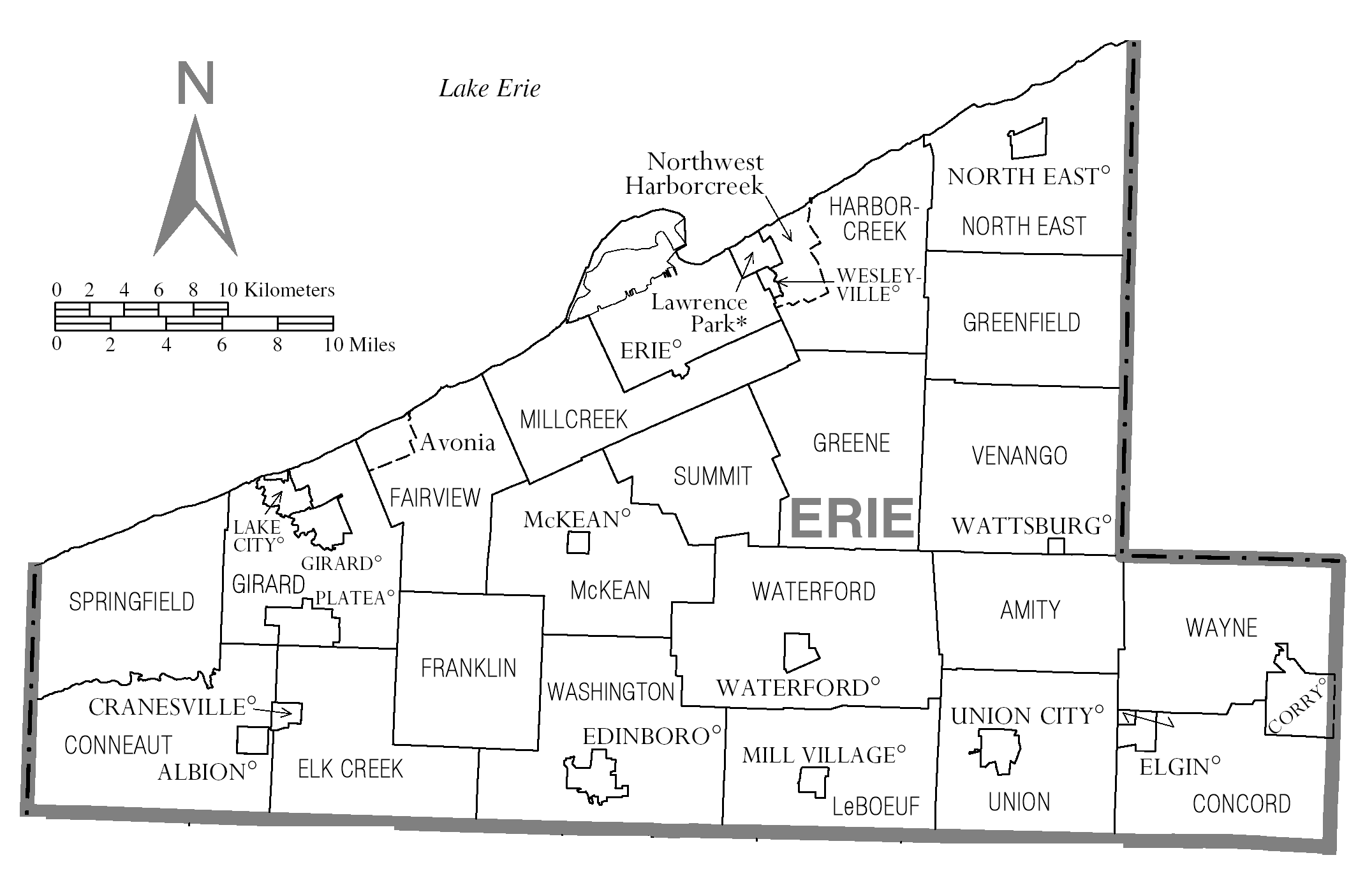 File Map Of Erie County Pennsylvania Png Wikimedia Commons File Map Of Erie County Pennsylvania png Wikimedia Commons