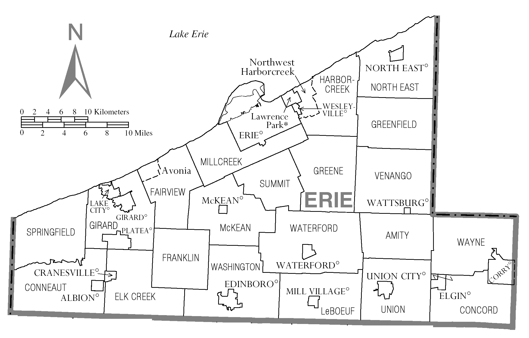 File Map Of Erie County Pennsylvania png Wikimedia Commons