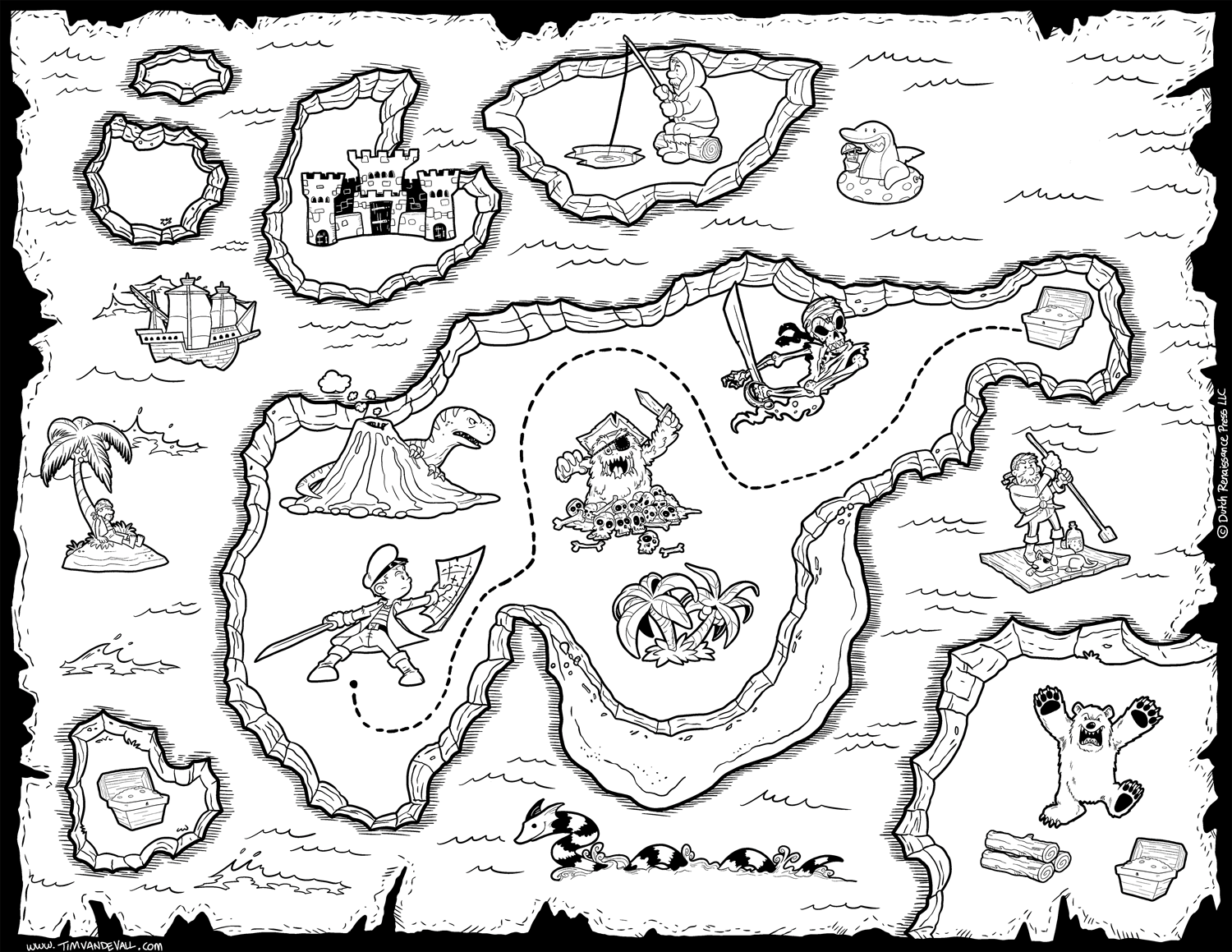Free Pirate Treasure Maps For A Pirate Birthday Party 