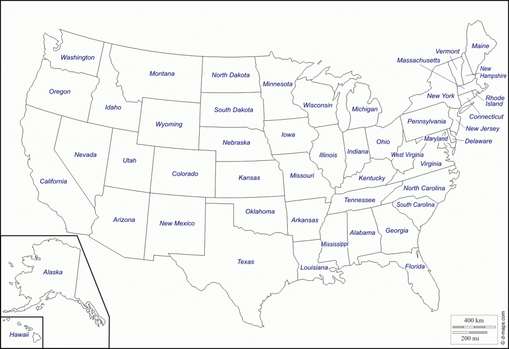 Printable Usa Map Printable Map Of The United States