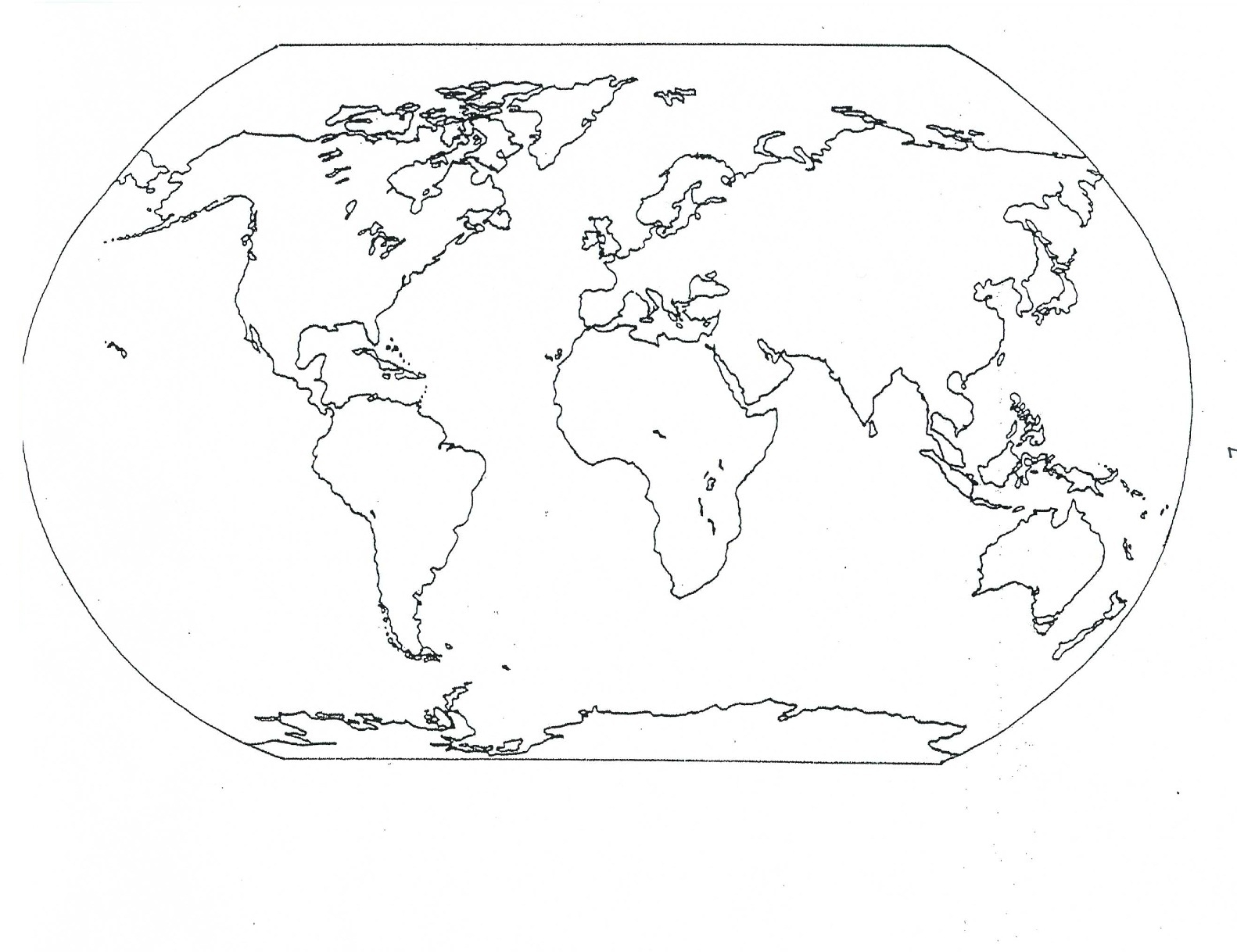 Free Printable World Map Coloring Pages For Kids Best 