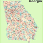 Ga Physical Lg Printable Maps Georgia State Map Images 12
