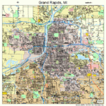 Grand Rapids Michigan Street Map 2634000