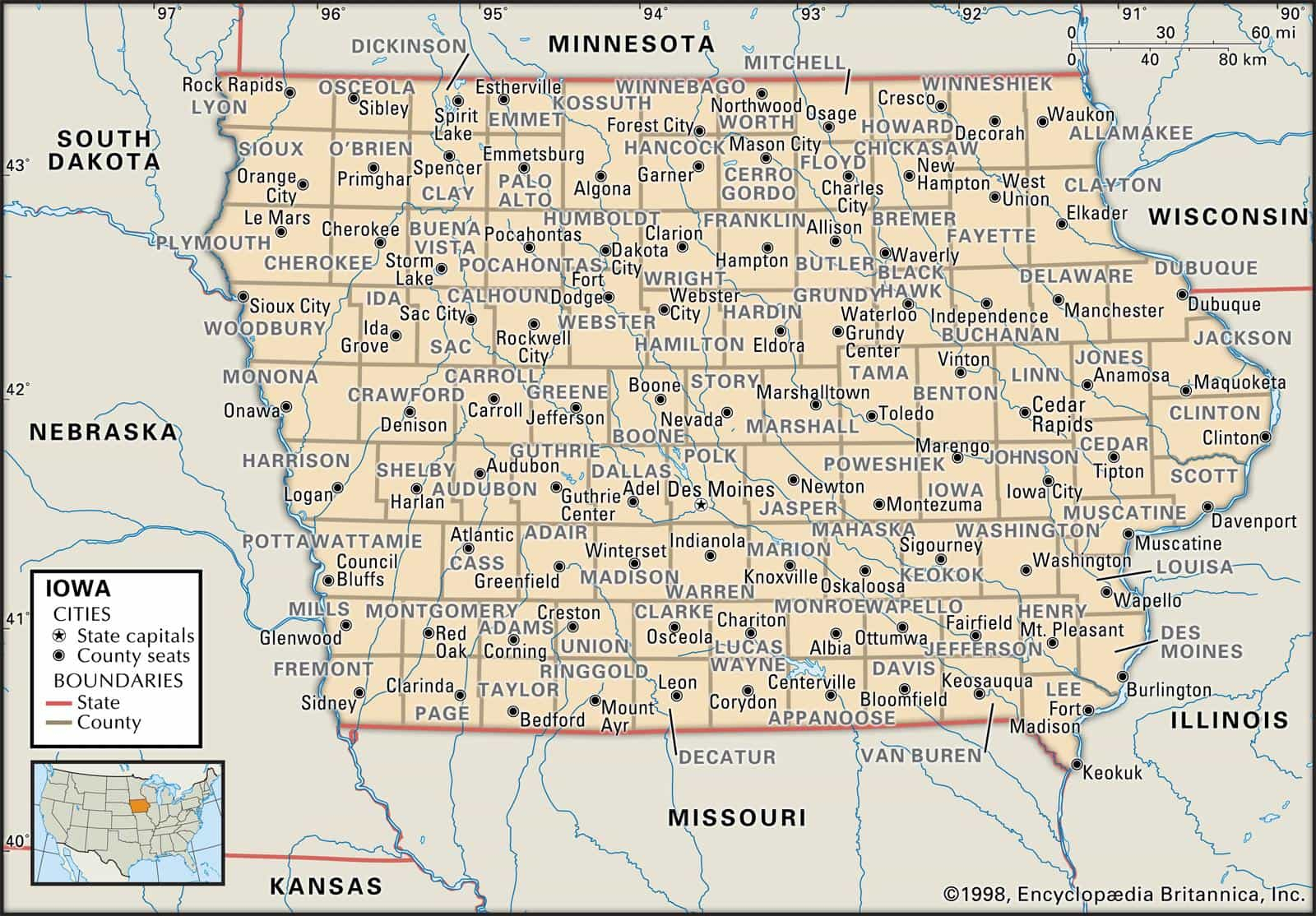 Historical Facts Of Iowa Counties Historical Facts Of Iowa Counties
