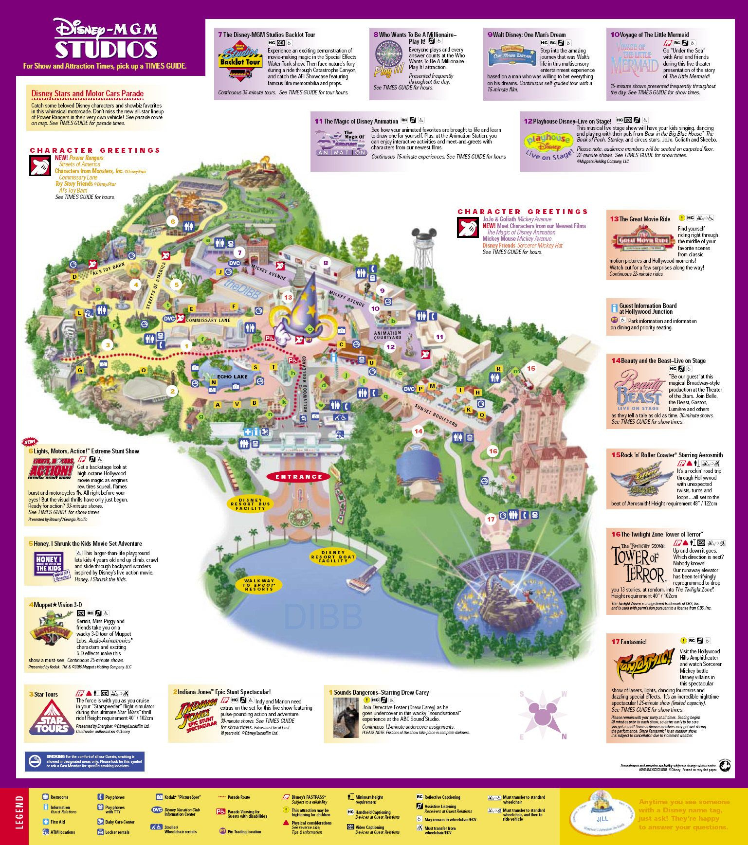 Hollywood Studios Map Disney Disney World Hollywood 