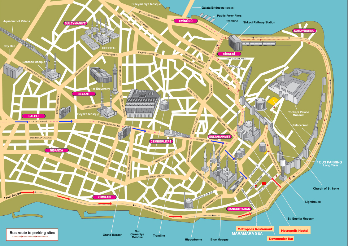 Istanbul Map Map Of Istanbul Rail System Printable 