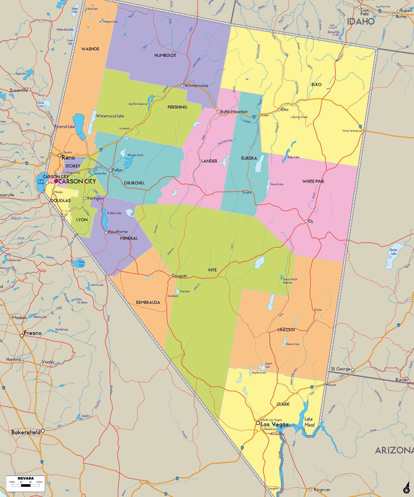 Large Nevada Maps For Free Download And Print High Large Nevada Maps For Free Download And Print High