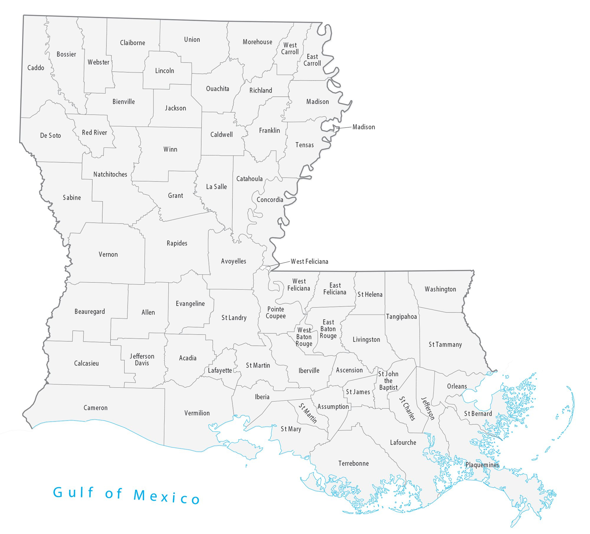 Louisiana Parish Map Large MAP Vivid Imagery 20 Inch By Louisiana Parish Map Large MAP Vivid Imagery 20 Inch By