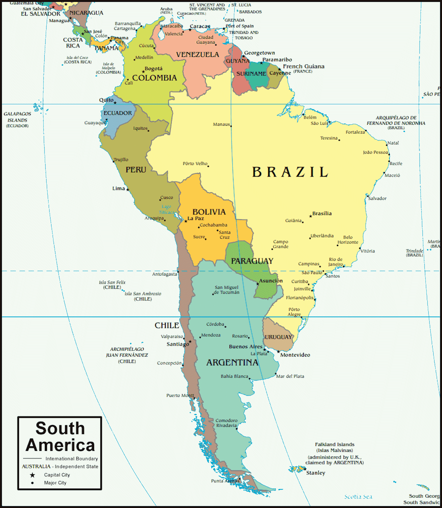 Map Of Brazil And 100 Other Free Printable International Maps