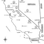 Map Of California Coloring Page Free Printable Coloring