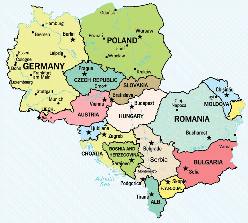 Map Of Central Europe Download Central Europe Map 