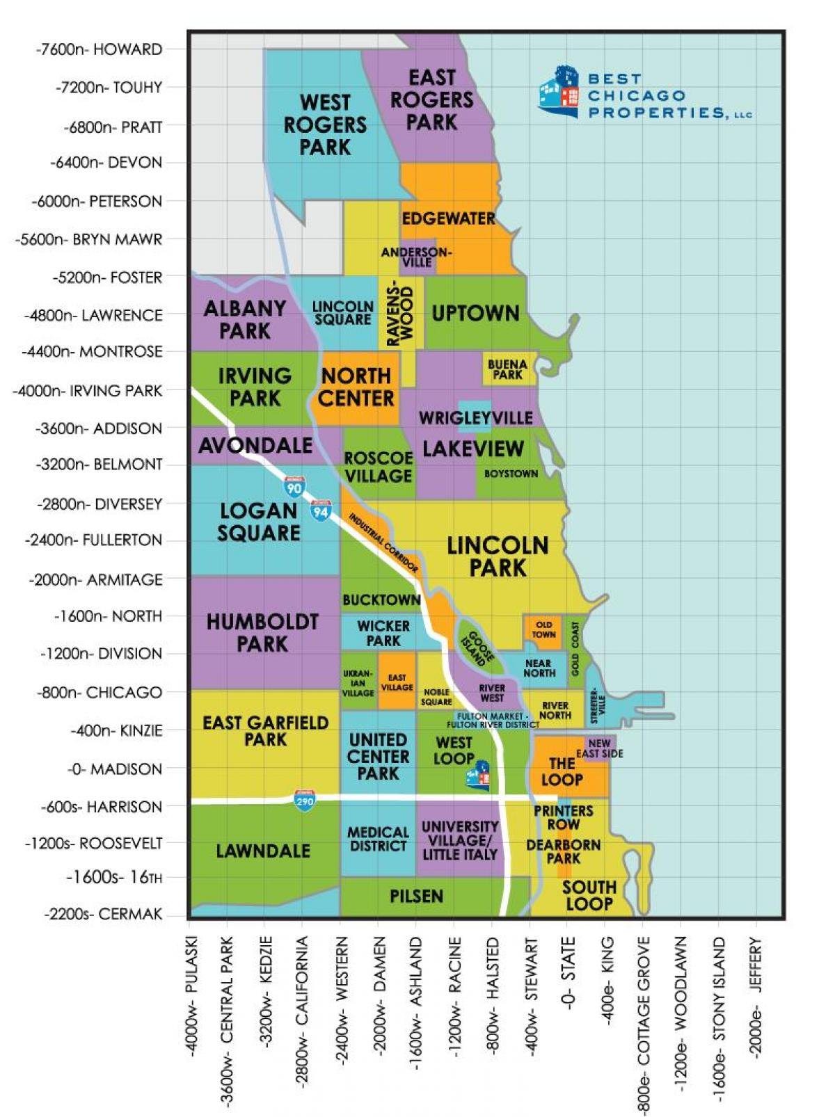 Map Of Chicago Neighborhoods Neighborhoods In Chicago 