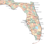 Map Of Florida FL Cities And Highways