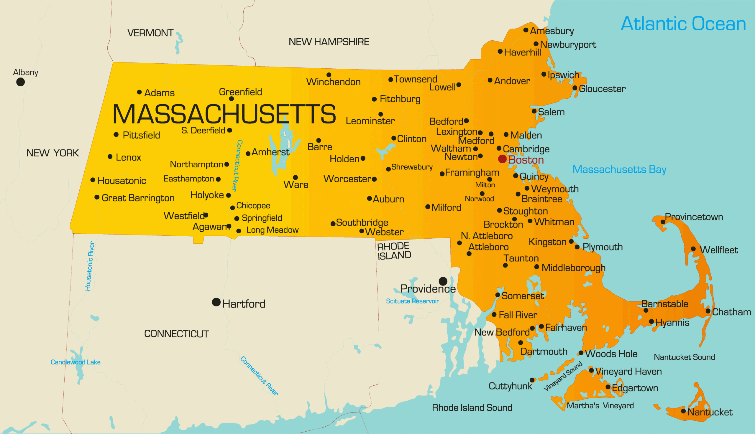 Map Of Massachusetts