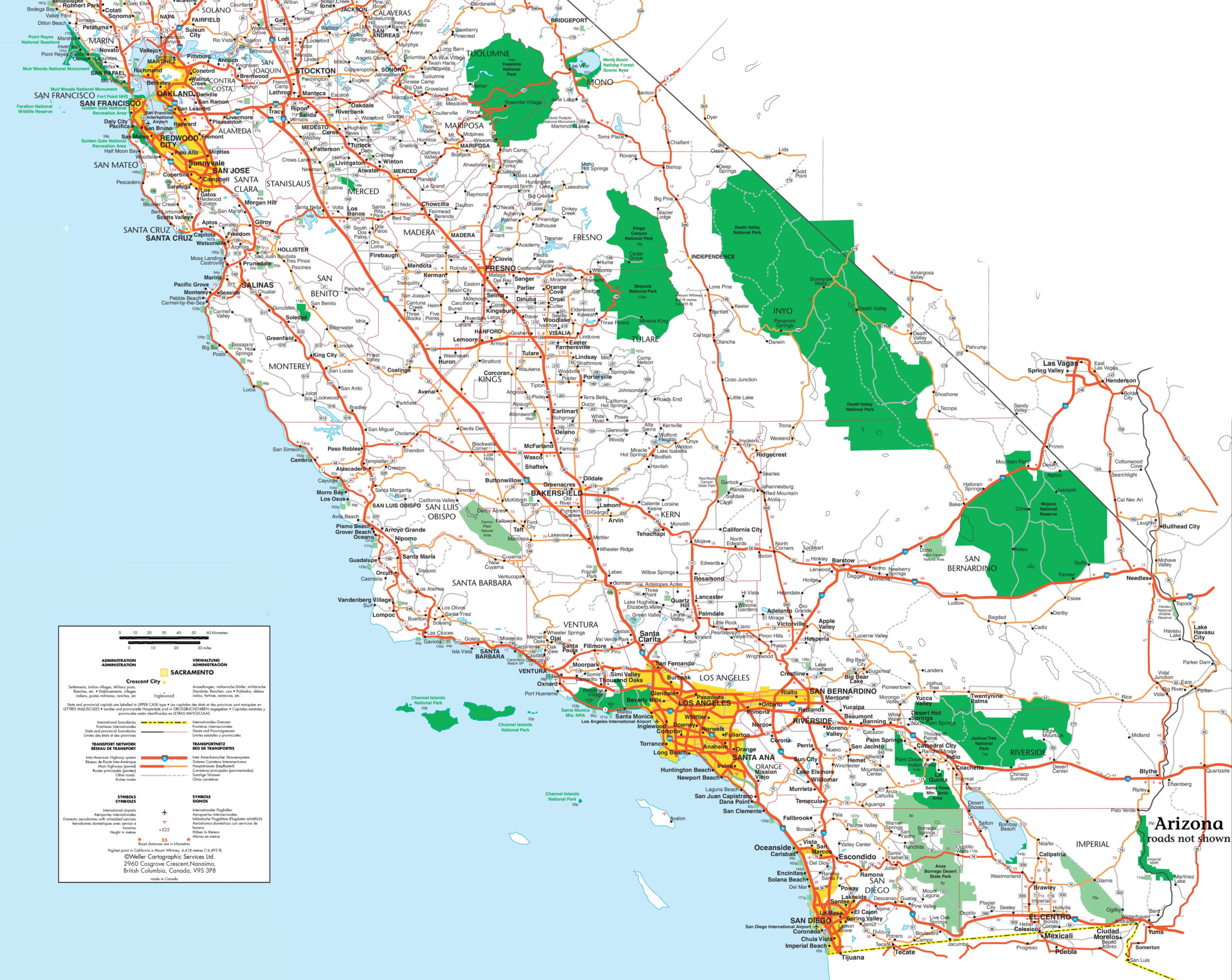 Map Of Southern California