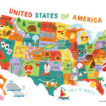 Mapa De Estados Unidos Pol tico Con Nombres Estados Y