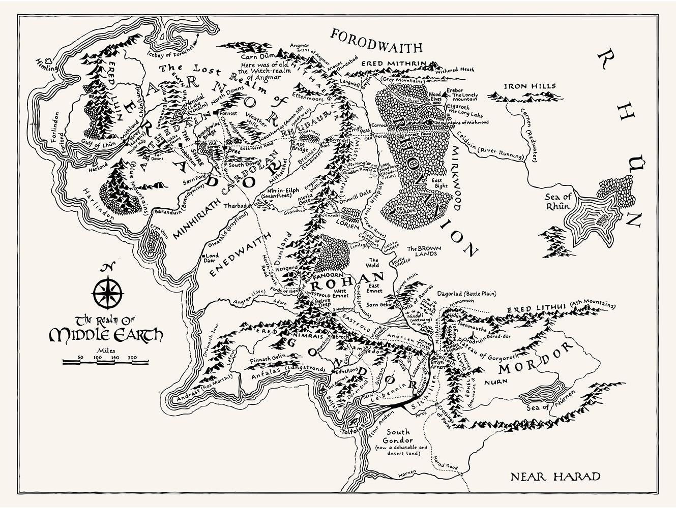 Middle Earth Map Middle Earth Map Middle Earth Map