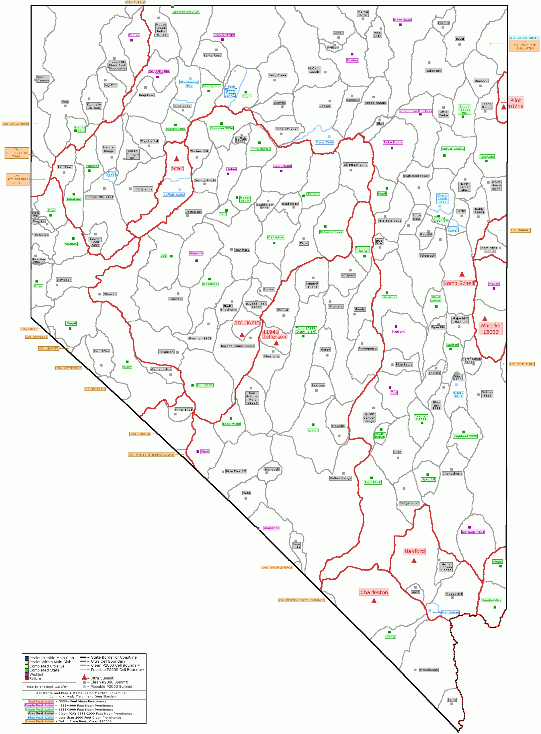 Nevada Map Free Large Images