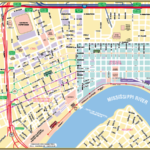 New Orleans French Quarter Street Map New Orleans