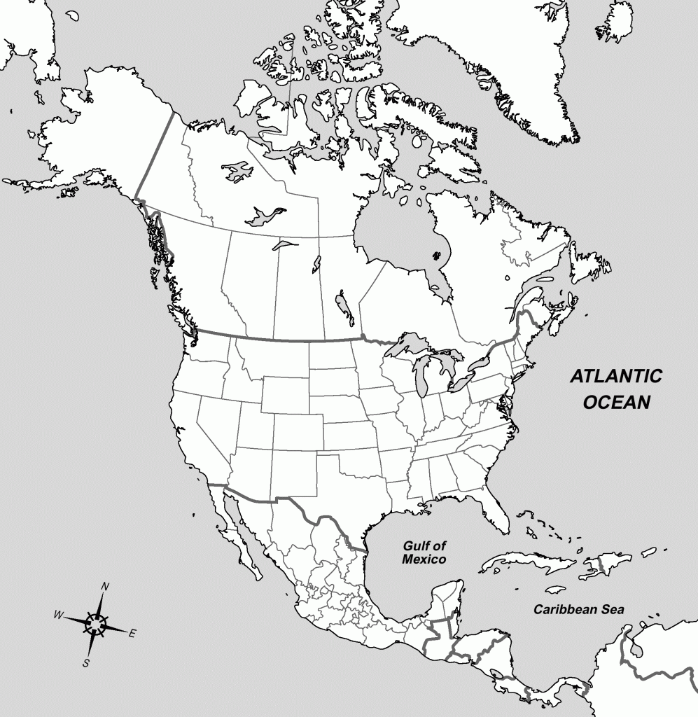 North America Coloring Map Of Countries Homeschooling 